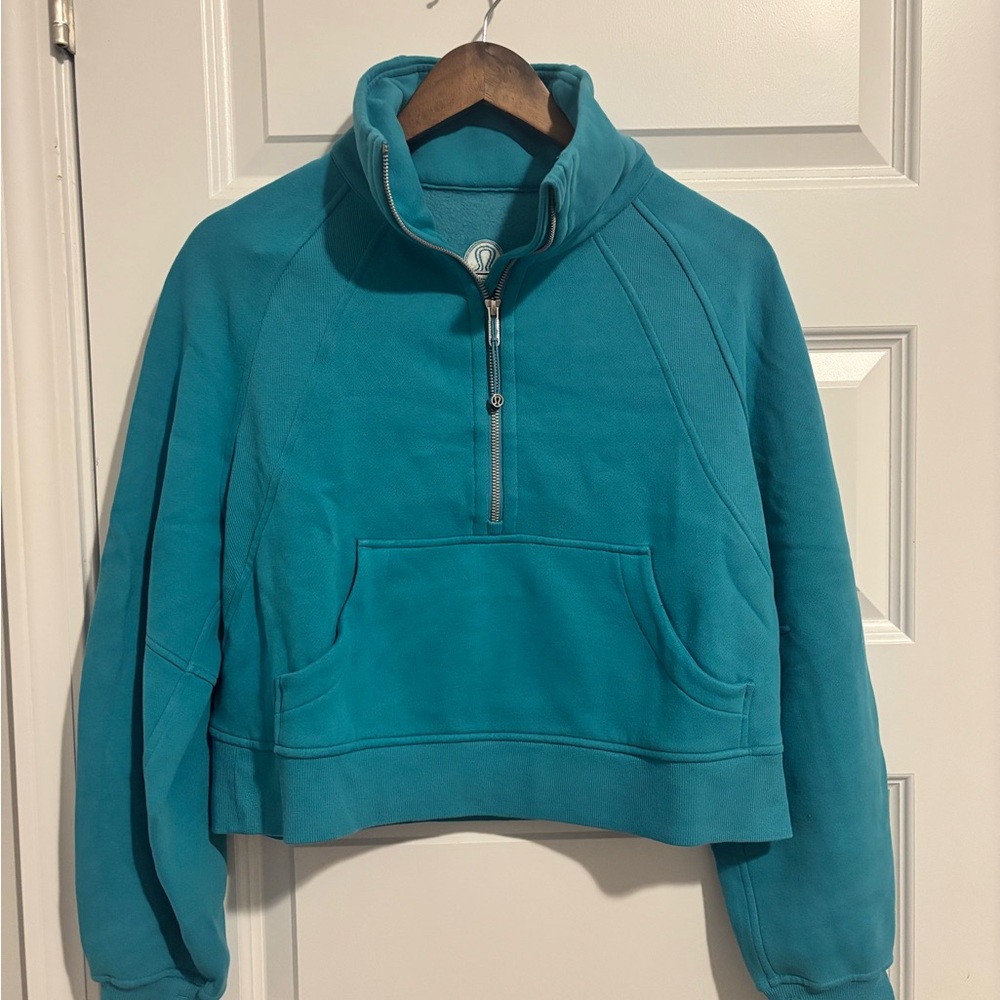 lululemon athletica Scuba Teal Half-Zip Pullover Sweatshirt